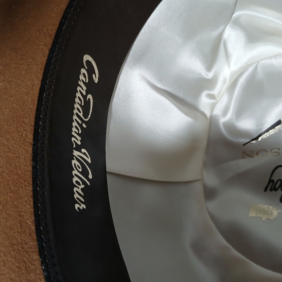 STETSON Vintage Canadian Velour THE PLAYBOY Hat Genuine Leather - Picture 11 of 12